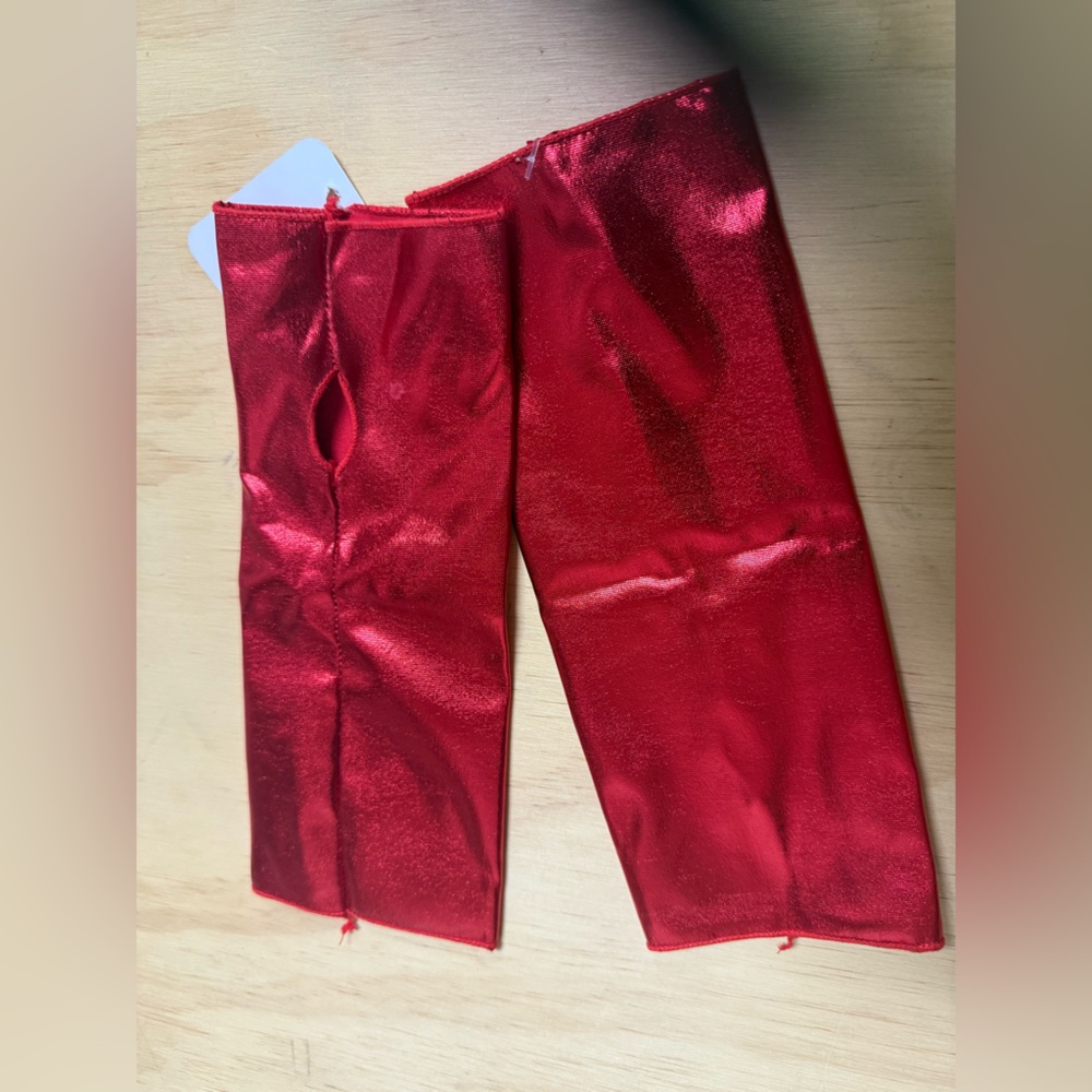 Red Fingerless Gloves
